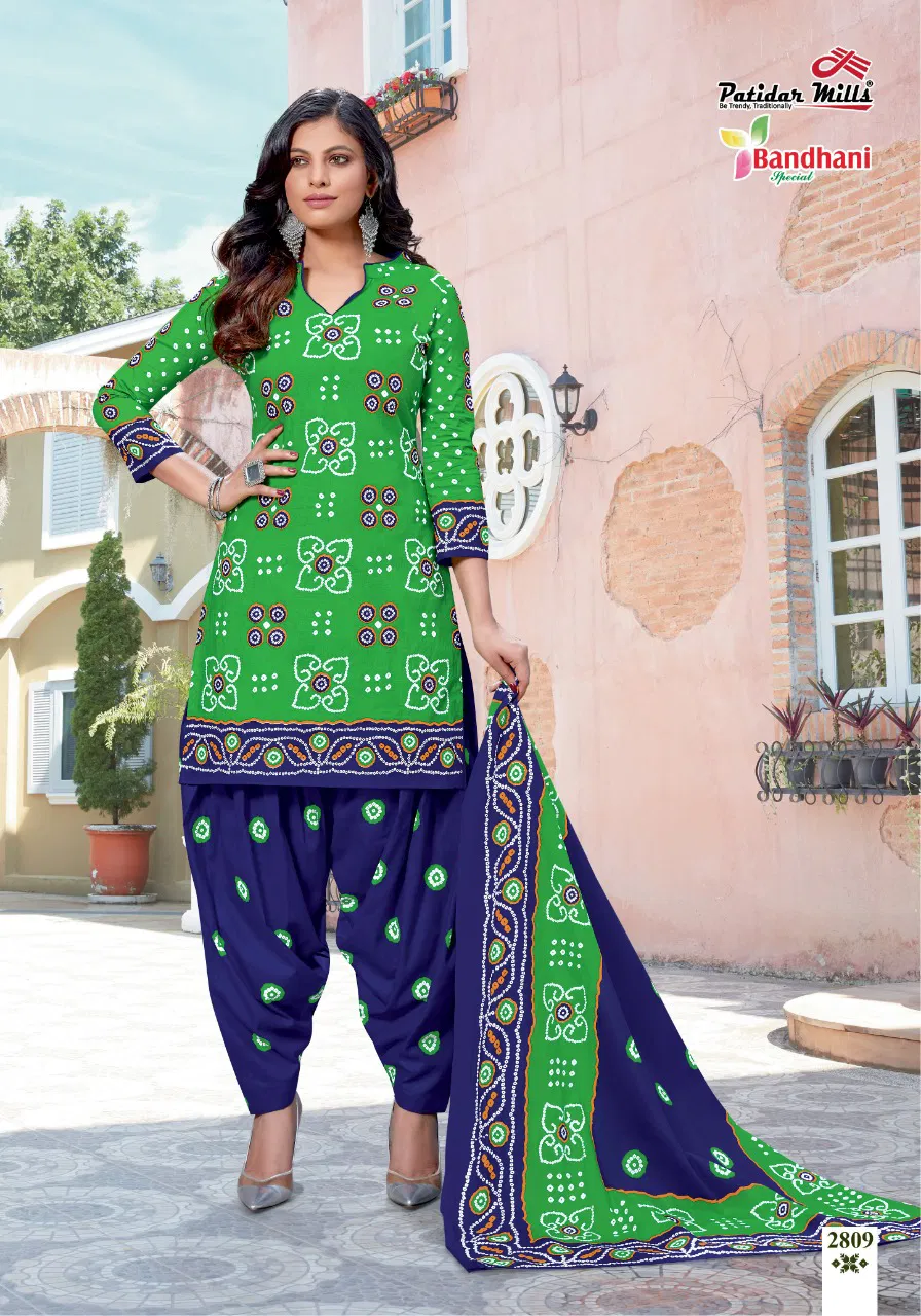Patidar Bandhani Special 28 Latest Exclusive Designer Pure Cotton Printed Dress Material Collection With Cotton Dupatta 